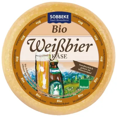 BIO - Queijo cerveja de TRIGO 50% gordura, 3,8Kg