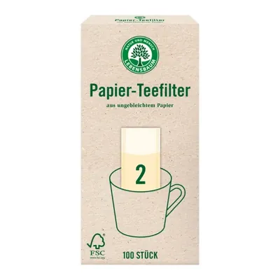 Filtro p/ chá em papel tamanho 2, 100un