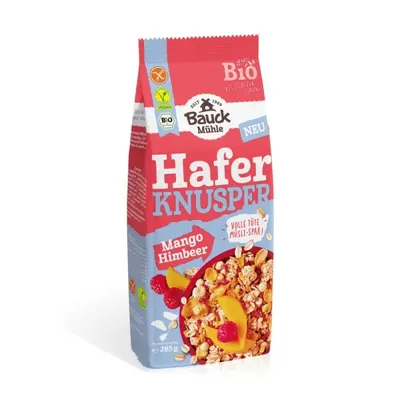 BIO - Crocante de AVEIA com Manga e Framboesa, VEGAN, SEM GLÚTEN, 285g
