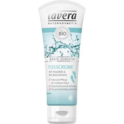 Lavera - Basis Sensitiv - Creme para pés, 75ml
