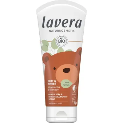 Lavera - Bebé & Criança - Champô e loção lavagem, 200ml