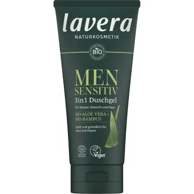 Lavera Men - Gel de duche 3em1, Sensitiv, 200ml