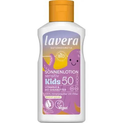 Lavera - Loção solar sensitiv infantil, FPS 50, 100ml