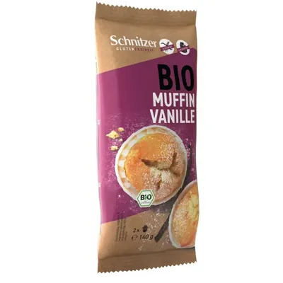 BIO - Muffins de baunilha, SEM GLÚTEN, 2x70G