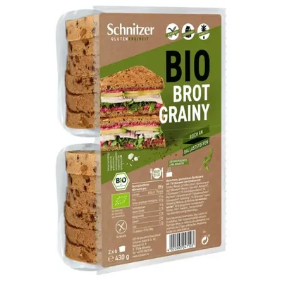 BIO - Pão de Milho fatiado com sementes, SEM GLÚTEN, 430g