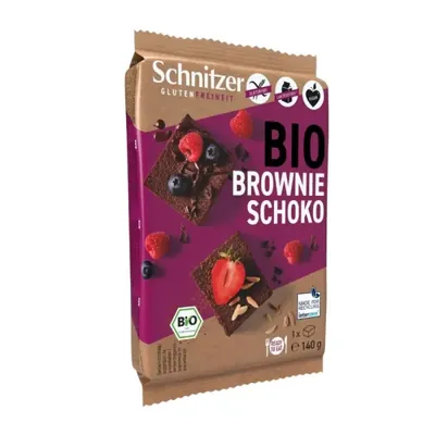 BIO - Brownie de chocolate, SEM GLÚTEN, 140g