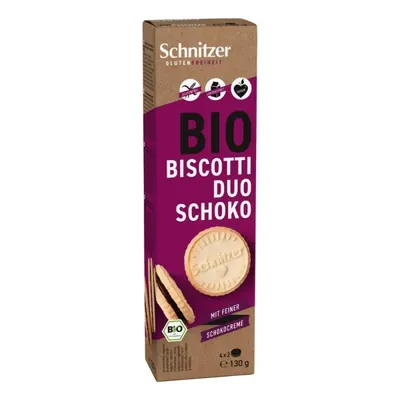 BIO - Biscoitos com recheio de creme chocolate, SEM GÚTEN, 130G