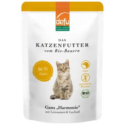 DEFU BIO - Gato, Refeição húmida - Ganso Harmony, 85g