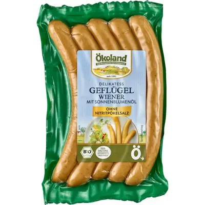 BIO - Salsichas frescas de aves, viena delikatess, 200g