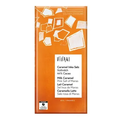 VIVANI - Chocolate BIO - Leite c/ Caramelo & Sal dos Himalayas, 80g