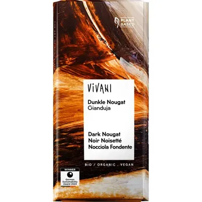 VIVANI - Chocolate BIO - Escuro c/ Nougat, 36% Cacau, 80g