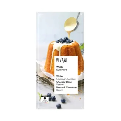 VIVANI - Chocolate BIO - Branco Culinária, 150g