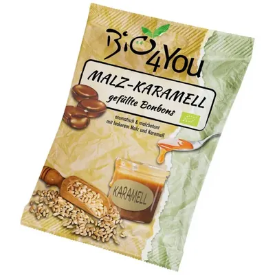 BIO - Rebuçados de Malte Caramelo, 75g