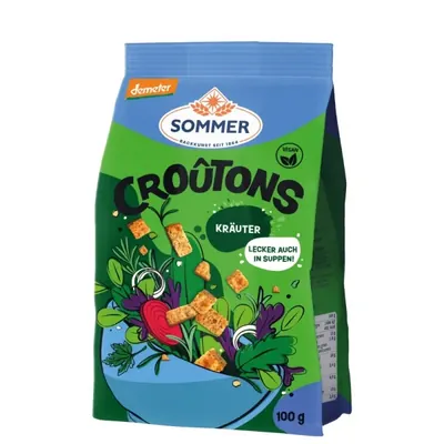 BIO - Croutons com ervas, Vegan, DEMETER, 100g
