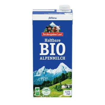 BIO - Leite UHT meio gordo 1,5%, 1L