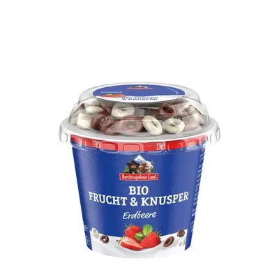 BIO  Iogurte de Morango com argolas de chocolate 3,9%, 137g