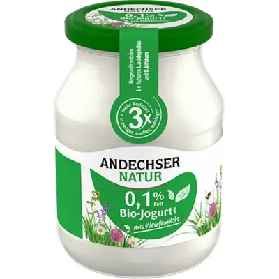 BIO - Iogurte suave desnatado Natural 0,1%, 500g