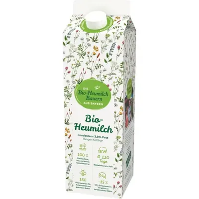 BIO - Leite fresco pasteurizado de feno Gordo 3,8% ESL, 1L