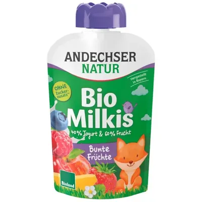 BIO - Iogurte & Fruta, Frutos silvestres, em squeeze, 100g