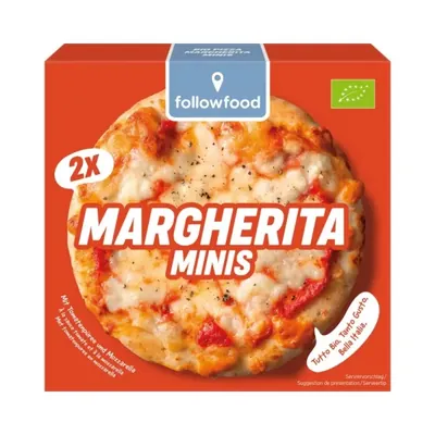 BIO - Pizza Margherita Massa Fofa, 2 Minis, Forno de Pedra a Lenha, 2x106g
