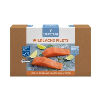 MSC - Filetes de Salmão selvagem (2 uni.), sem pele, 200g