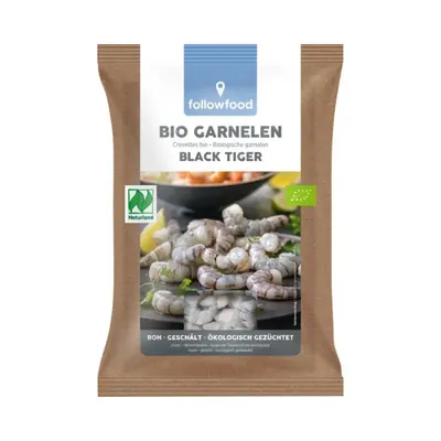 BIO - Camarão Tigre Preto, descascado, Naturland, 256g