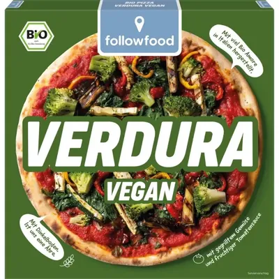 BIO - Pizza Legumes Grelhados, Vegan, Massa Fina de ESPELTA, Forno de Pedra a Lenha, 339g