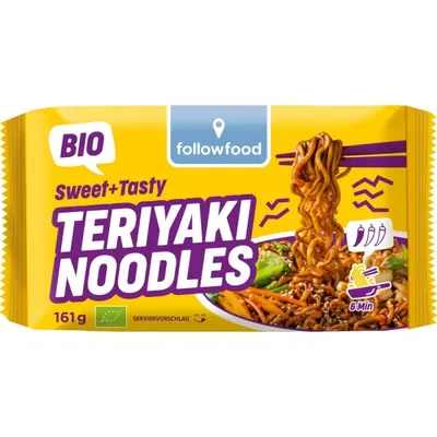 FOLLOWFOOD - BIO - Noodles Teriyaki Asia, 161g