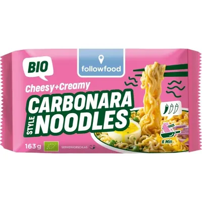 FOLLOWFOOD - BIO - Noodles Carbonara Ásia, 163g