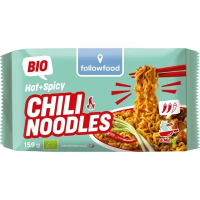 FOLLOWFOOD - BIO - Noodles Chilli Ásia, 159g