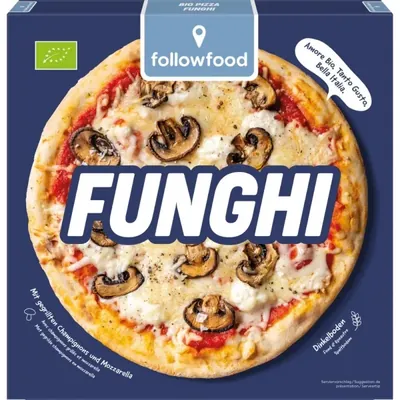 BIO - Pizza de Cogumelos, Massa Fofa de ESPELTA, Forno de Pedra a Lenha, 325g