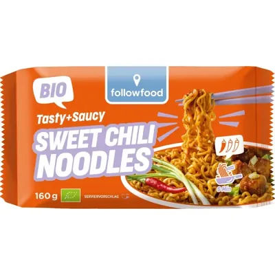 FOLLOWFOOD - BIO - Noodles Sweet Chilli, 160g