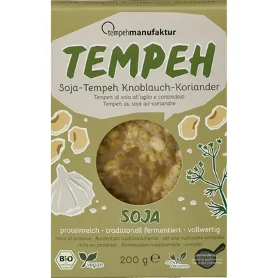 BIO - TEMPEH Alho e Coentros, 200g