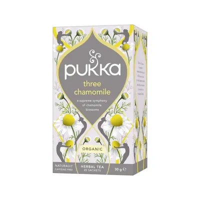 BIO - PUKKA - Três Camomila, 20 saq. x 1,5g