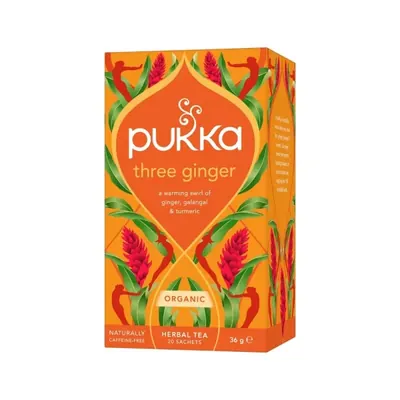 BIO - PUKKA - Três Gengibre, 20 saq. x 1,8g