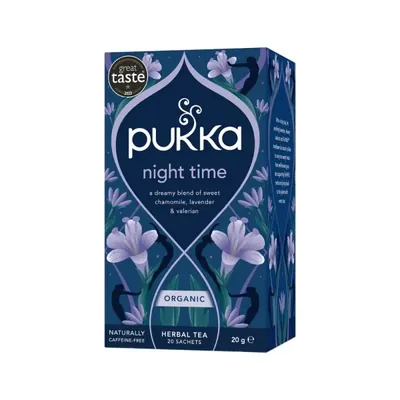 BIO - PUKKA - Night Time, Boa noite, 20 saq. x 1g