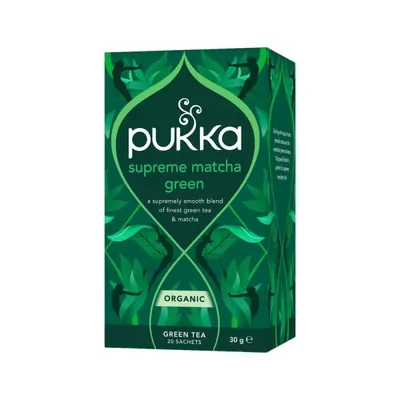 BIO - PUKKA - Matcha Verde supremo, 20 saq. x 1,5g