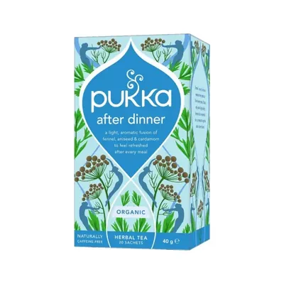 BIO - PUKKA - After Dinner, digestão, 20 saq. x 2g
