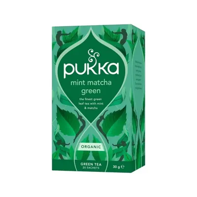 BIO - PUKKA - Menta Matcha Verde, 20 saq. x 1,5g