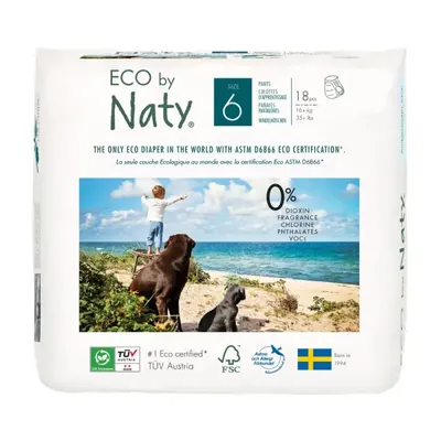 NATY - Fralda cueca p/ bébé Tamanho 6 (+16Kg), 18un