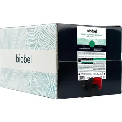 BIOBEL - Detergente líquido, roupa de bebé e delicada, 2 em 1, 20L