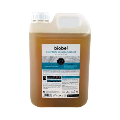 BIOBEL - Detergente líquido para roupa, Sabão Natural com Alfazema 2 em 1, 5L