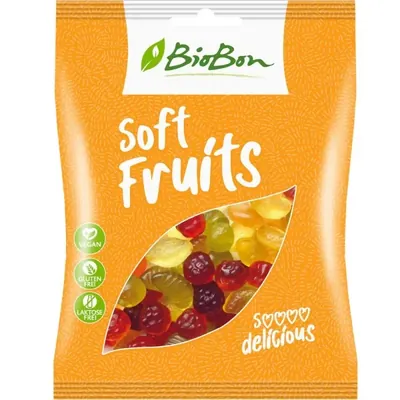 BIO - Gomas de Fruta, BIOBON, SEM GLÚTEN, 100g
