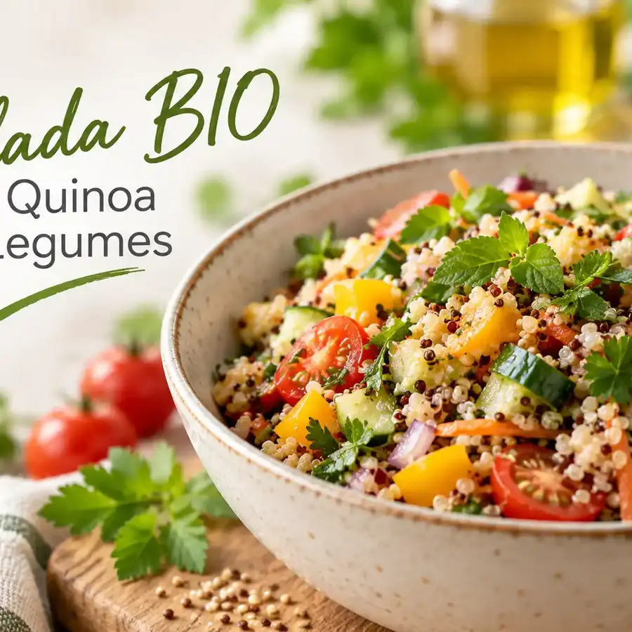 Salada BIO de Quinoa e Legumes